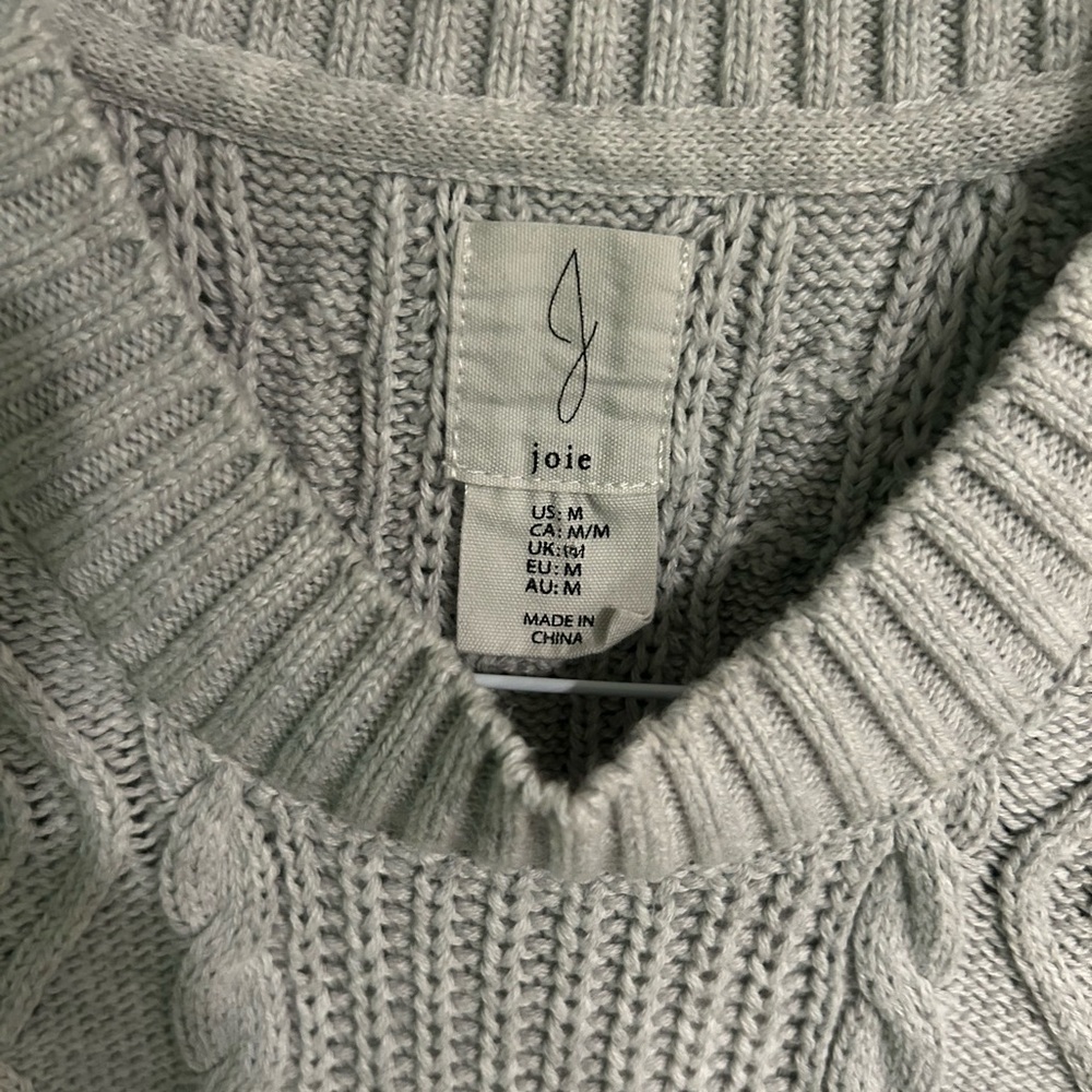 Joie Cable Knit Sweater Vest Size Medium - Picture 5 of 8